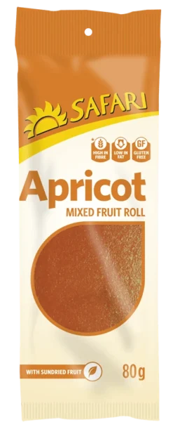 Safari Fruit Rolls Apricot 80g