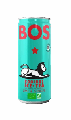 Bos Ice Tea Lime & Ginger 250ml Can