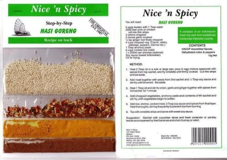 Nice 'n Spicy Nasi Goreng Curry Sachet 15g 3 Nice 'n Spicy Nasi Goreng Curry Sachet 15g
