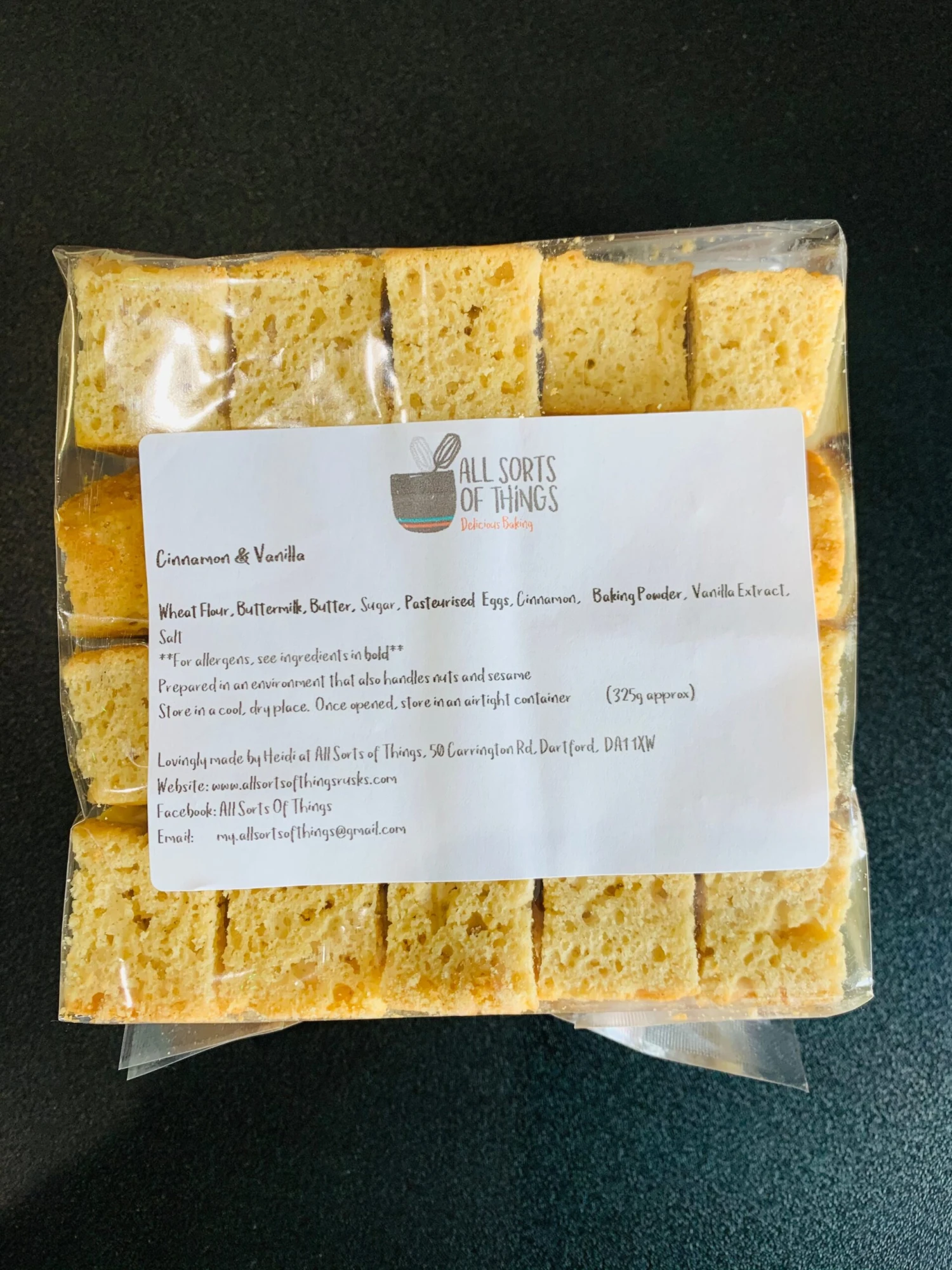 All Sorts Cinnamon & Vanilla Rusks 320g 3 All Sorts Cinnamon & Vanilla Rusks 320g