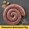 Plaaswors Boerewors 1kg -The Savanna p1